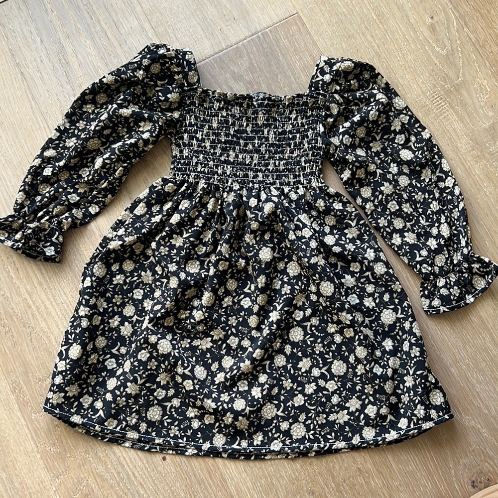 Boho girls floral dress